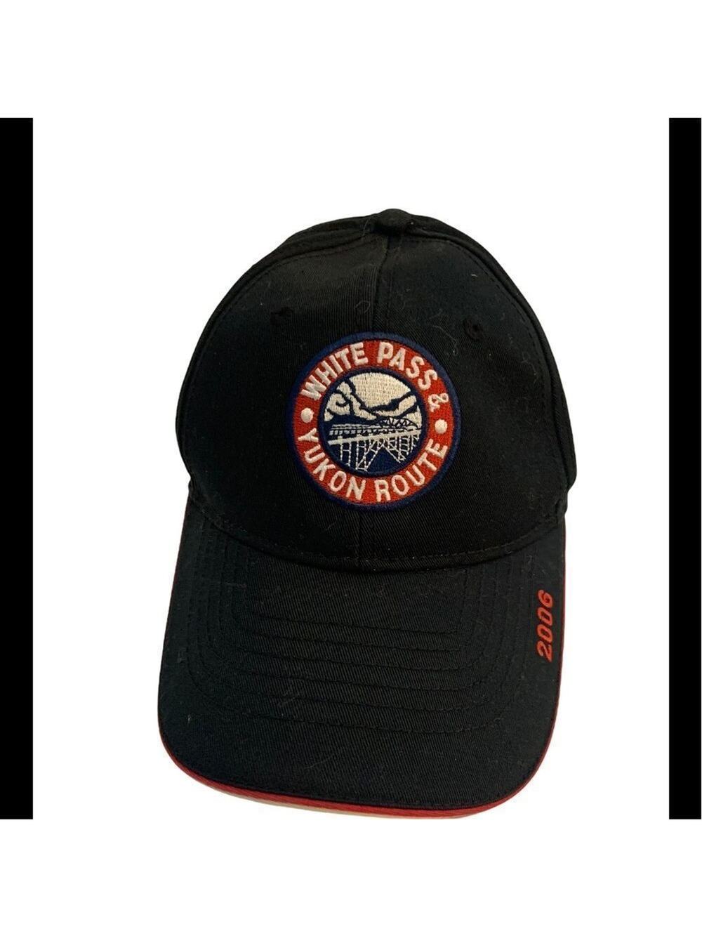 Alaska Yukon Pass hat cap railroad train black 2006